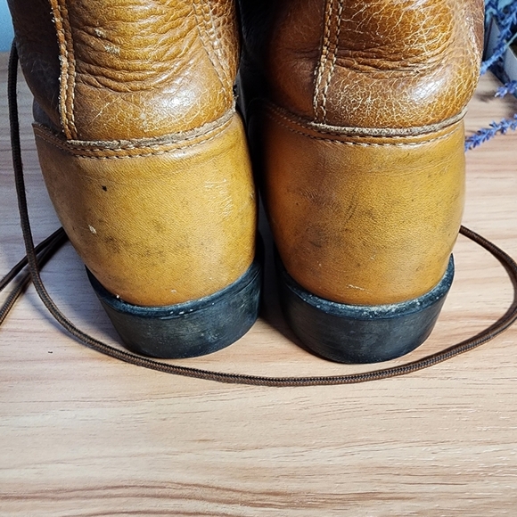 Ariat Brown Leather Boots Size 8 - Picture 12 of 14